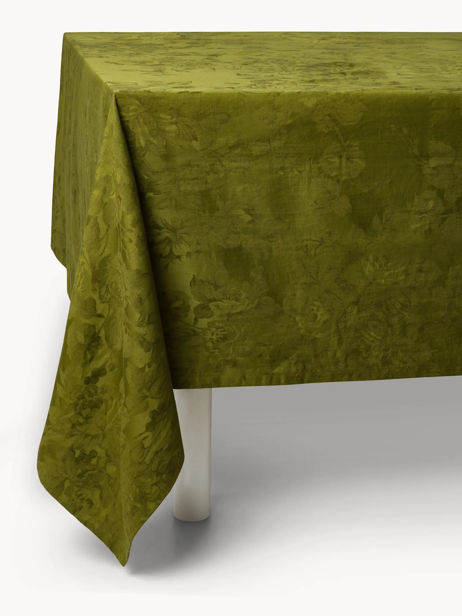 coincasa Tovaglia in cotone e lino jacquard motivo floreale