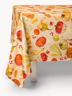 coincasa Tovaglia in panama di puro cotone stampa zucche