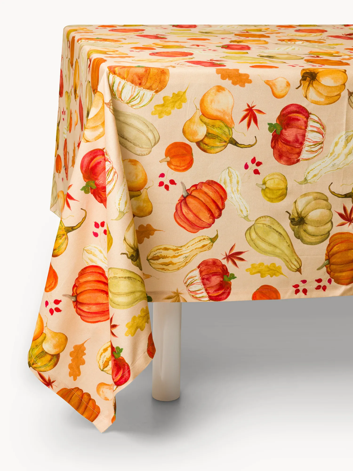 coincasa Tovaglia in panama di puro cotone stampa zucche