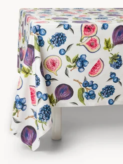 coincasa Tovaglia in panama di puro cotone con stampa fichi