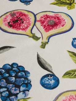 coincasa Tovaglia in panama di puro cotone con stampa fichi