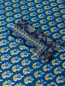 coincasa Tovaglia in puro cotone stampa block print piazzata