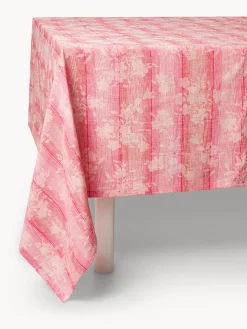 coincasa Tovaglia in puro lino jaquard motivo floreale