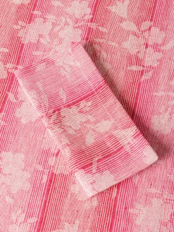 coincasa Tovaglia in puro lino jaquard motivo floreale