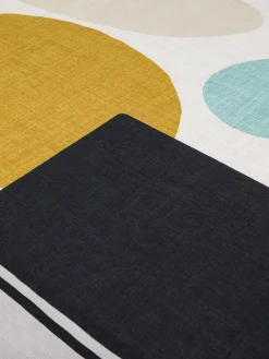 coincasa Tovaglia misto lino stampa geometrica