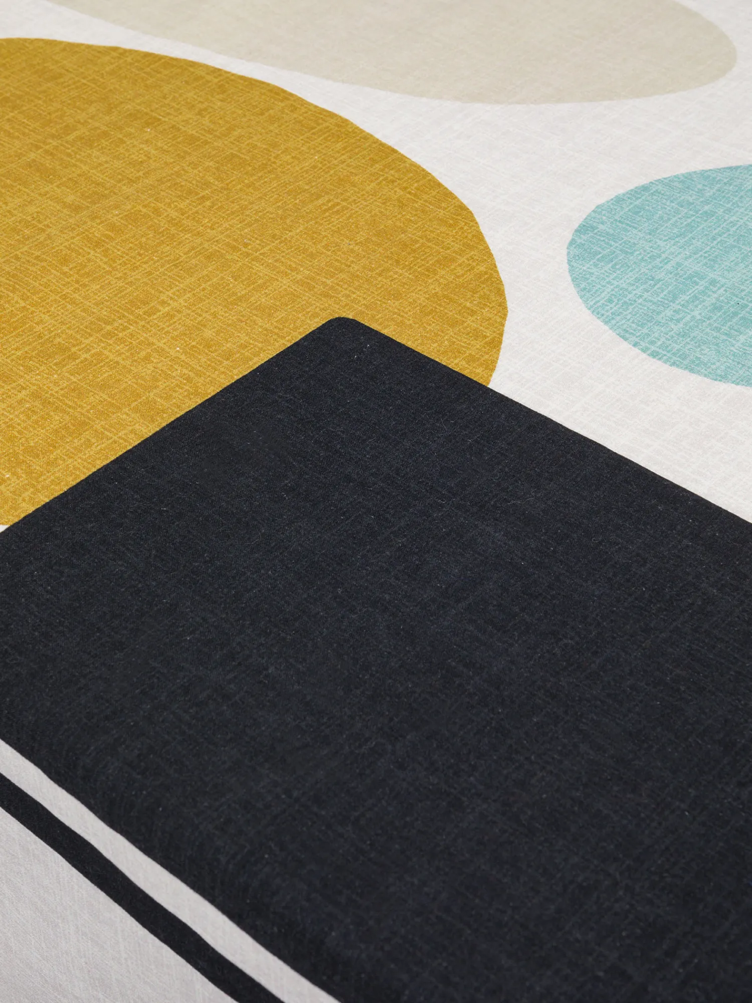 coincasa Tovaglia misto lino stampa geometrica