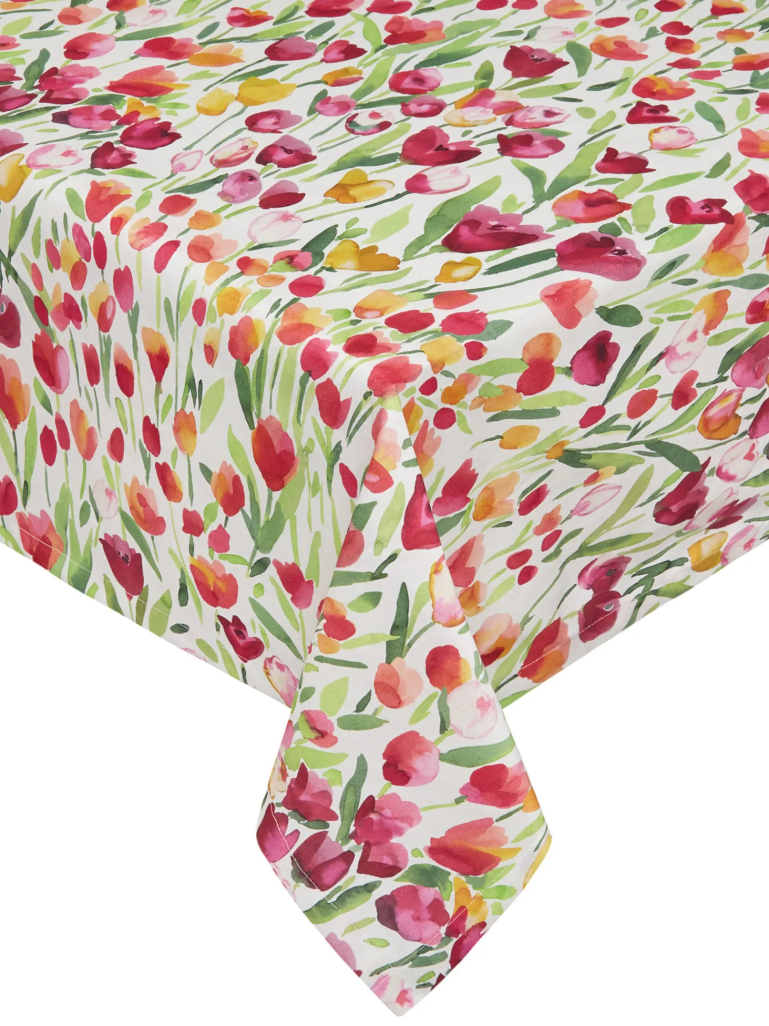 coincasa Tovaglia panama di cotone stampa tulipani