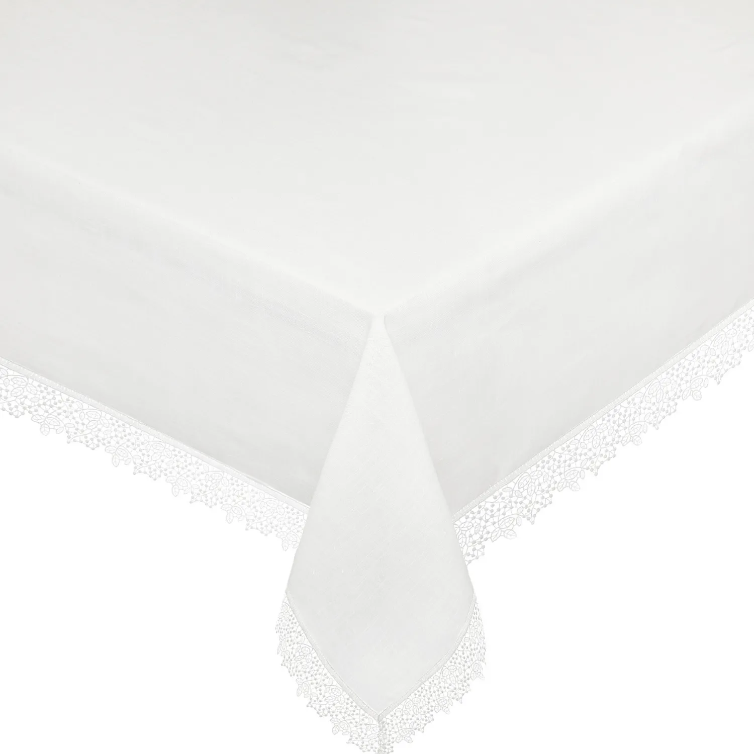 coincasa Tovaglia puro cotone bordo in pizzo