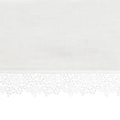 coincasa Tovaglia puro cotone bordo in pizzo