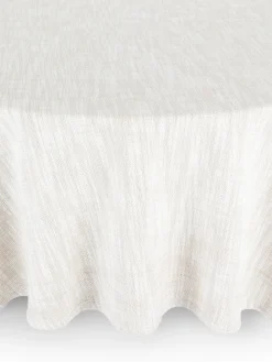 coincasa Tovaglia rotonda puro cotone fiammato tinta unita