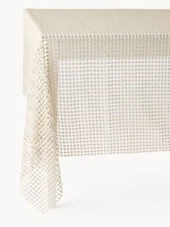 coincasa Tovaglia traforata in lurex champagne