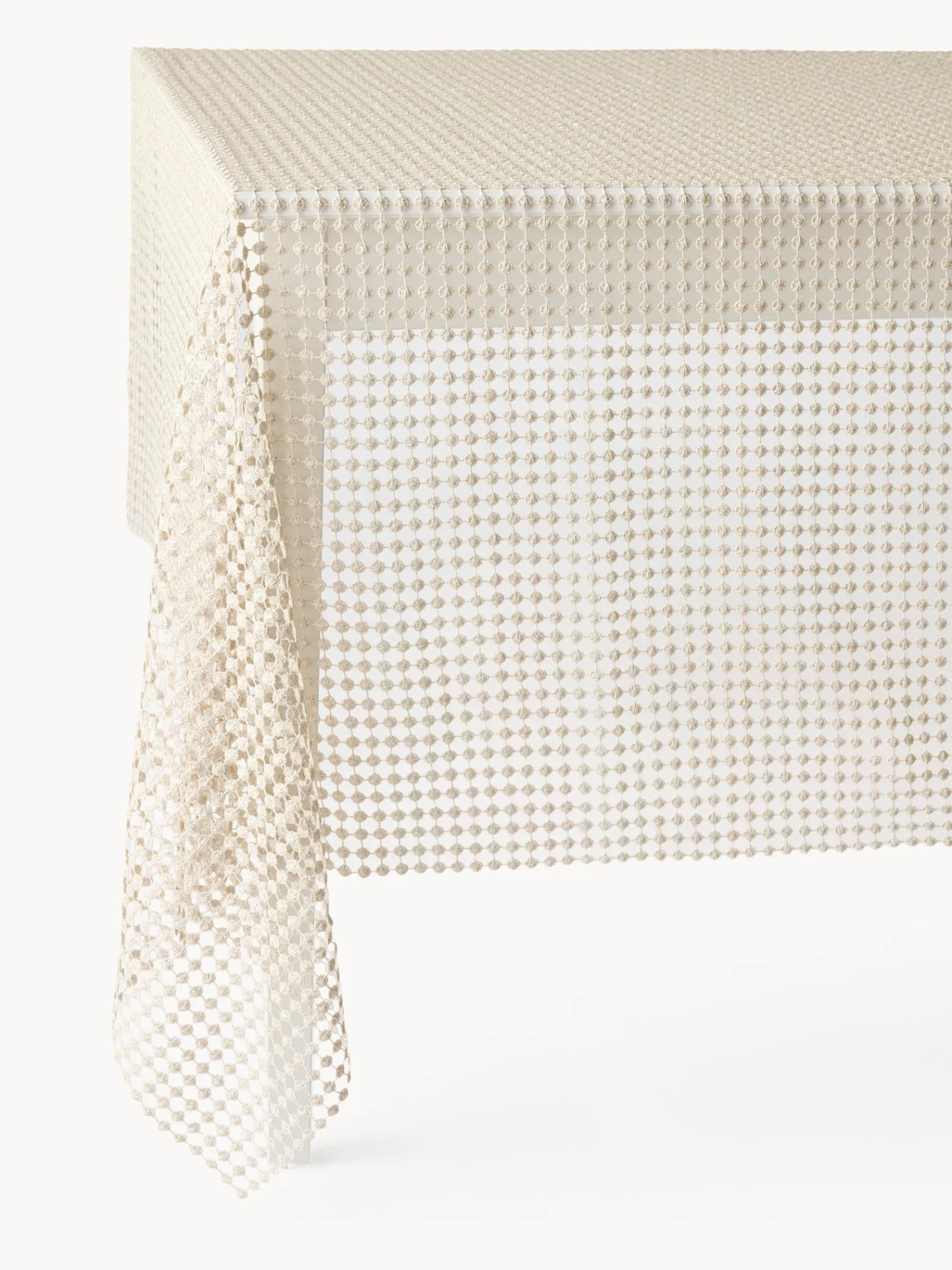 coincasa Tovaglia traforata in lurex champagne