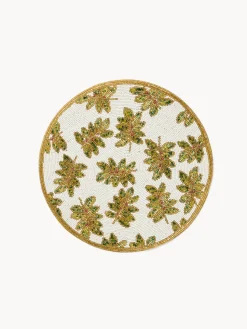 coincasa Tovaglietta decoro agrifoglio con perline