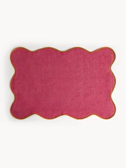 coincasa Tovaglietta in cotone con bordi smerlati e overlock