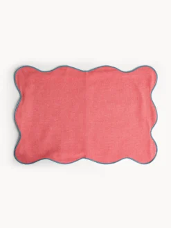 coincasa Tovaglietta in cotone con bordi smerlati e overlock