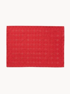 coincasa Tovaglietta in puro cotone con ricamo sangallo