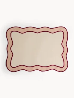 coincasa Tovaglietta in puro cotone con bordi smerlati