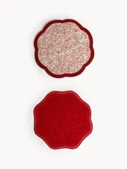 coincasa Tovaglietta in puro cotone con bordi smerlati