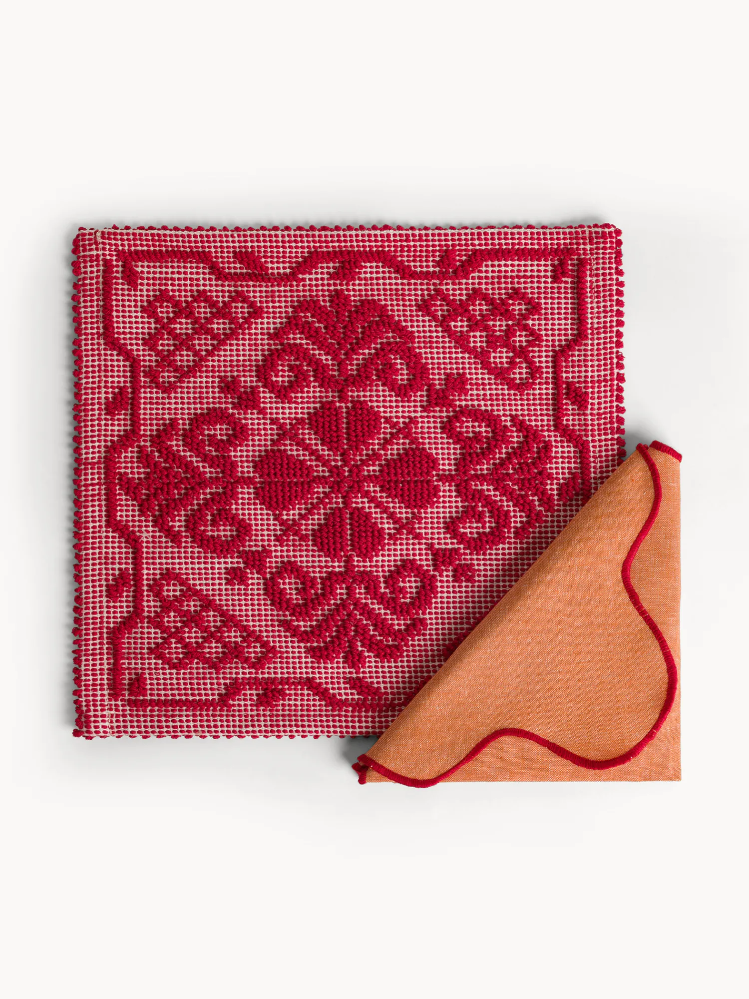 coincasa Tovaglietta sarda in puro cotone tinta unita