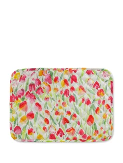 coincasa Tovaglietta trapuntata cotone stampa tulipani