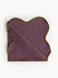 coincasa Tovagliolo in cotone con bordi smerlati e overlock