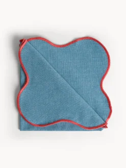 coincasa Tovagliolo in cotone con bordi smerlati e overlock