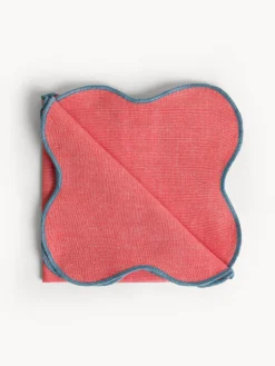 coincasa Tovagliolo in cotone con bordi smerlati e overlock