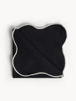 coincasa Tovagliolo in cotone con bordi smerlati e overlock