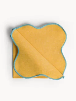 coincasa Tovagliolo in cotone con bordi smerlati e overlock