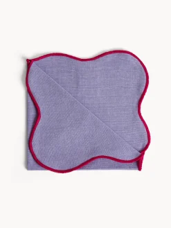 coincasa Tovagliolo in cotone con bordi smerlati e overlock