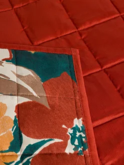 coincasa Trapunta in raso di cotone stampa floreale