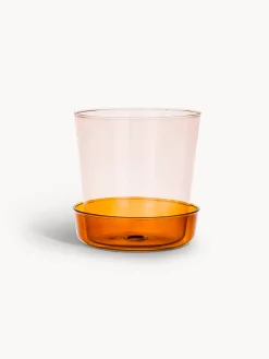 coincasa Vaso con piattino in vetro borosilicato