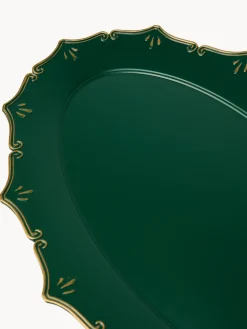 coincasa Vassoio ovale con bordi smerlati