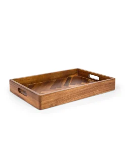 coincasa Vassoio rettangolare in legno di acacia