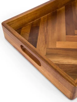 coincasa Vassoio rettangolare in legno di acacia