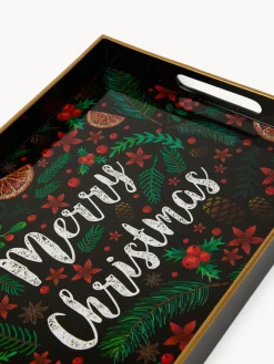 coincasa Vassoio rettangolare motivo Merry Christmas