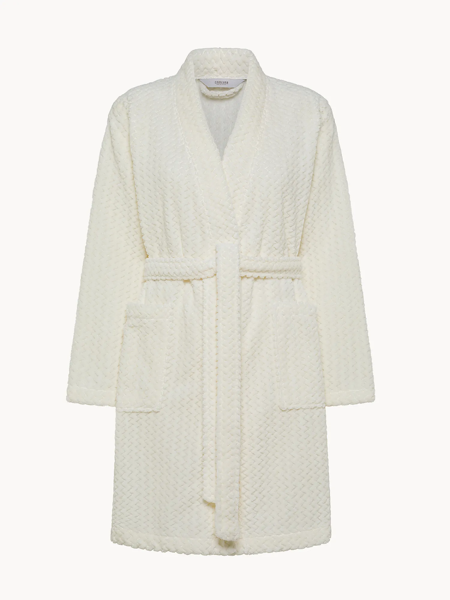 coincasa Vestaglia pile con scollo kimono