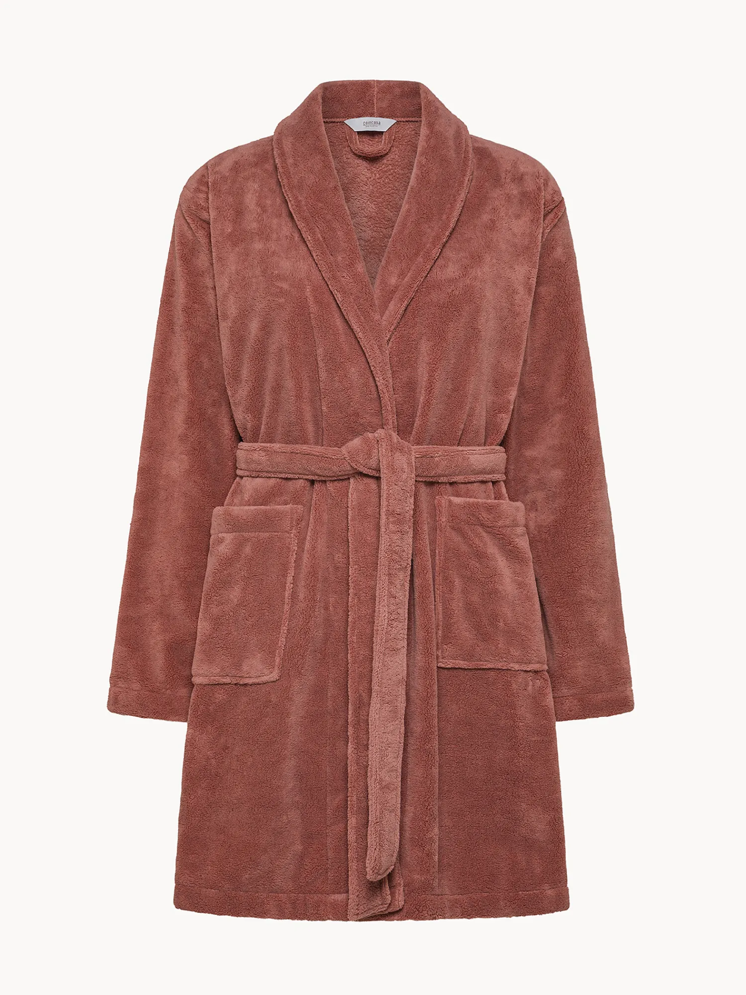 coincasa Vestaglia pile con scollo kimono