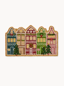 coincasa Zerbino in cocco sagomato con stampa casette