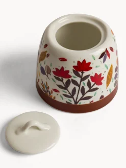 coincasa Zuccheriera in stoneware motivo foglioline